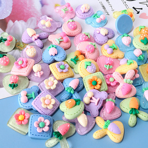 Décorations en résine plastique faites à la main pour la Pâques, accessoires de bricolage, formes de carotte, lapin, cerise, ours - Product Image 4