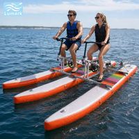 Bateau gonflable plat pour 2 personnes, vélo aquatique gonflable, cadre en aluminium, rapide, pour les sports nautiques en plein air, portable, de Chine, Lumark
