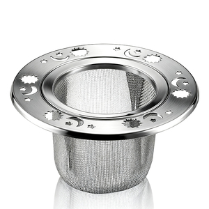 Thẳng ống loại thép không gỉ Sao Mặt Trăng Trà Infuser rò rỉ teakettle trà bọt xà bông kim loại thơm ấm trà lưới màn hình teaweare - Product Image 1