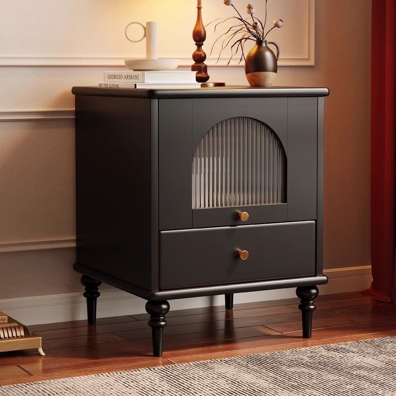 Noir vintage [Bois d'hévéa importé]