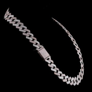 Cadena Cubana de Moissanita Estilo Hip Hop, Joyería Iced Out de Alta Gama para Moda y Streetwear, Disponible a Buen Precio - Product Image 3