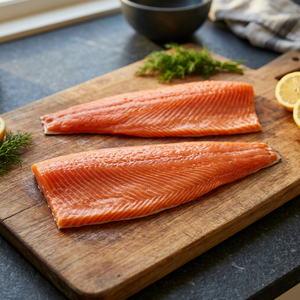Filet de saumon d'Atlantique surgelé, qualité supérieure, sauvage, certifié ISO, BQF, emballé sous vide, 300-400g, marque OEM, 24 mois, ZA - Product Image 3