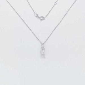 Collar con Colgante de Diamante Cultivado en Laboratorio de Platino Pt950, Diseño Minimalista y Elegante, 16, 17, 18 Pulgadas, Cadena de Diamantes para Mujer, Collar con Dije de Diamante de Laboratorio - Product Image 1