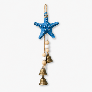 Campana de Viento Mediterránea de Madera con Diseño de Velero, Hipocampo y Estrella de Mar, Colgante Decorativo para el Hogar, Adorno Colgante para Decoración de Patio - Product Image 6