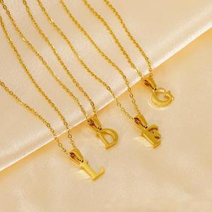 สร้อยคอพร้อมจี้รูป<span class=keywords><strong>ตัว</strong></span>อักษร26<span class=keywords><strong>ตัว</strong></span>สำหรับผู้หญิงผู้ชายสร้อยคอโซ่ตัวอักษรตัวอักษรสีทองของขวัญเครื่องประดับแฟชั่นตามสั่ง - Product Image 2