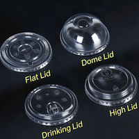Couvre-gobelet en plastique PET jetable de 12 oz, 14 oz, 20 oz, 24 oz, couvercle de gobelet à café de 16 oz