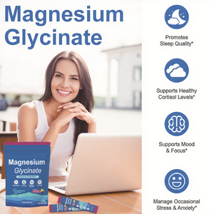 Sachets d'électrolytes en poudre : Glycinate <span class=keywords><strong>de</strong></span> magnésium, L-théanine, Ashwagandha, Vitamine D3, Sans sucre, Framboise, Soulagement du stress, Restez calme - Product Image 4