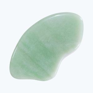 Pierre naturelle à 100 % pour le lifting du visage, réduction des rides, grande pierre de jade aventurine verte Guasha - Product Image 3