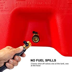 Tanque de transferencia de combustible de 15 galones con ruedas y bomba autocebante de 220V para almacenamiento de gasolina y diésel en vehículos, ATV y coches. - Product Image 4