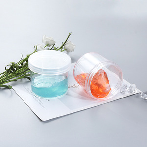 Transparent Plastic Cream Jar 30ml 60ml 150ml With White Lid Eco Friendly Makeup Organizer <b>Storage</b> <b>Container</b> - Product Image 2