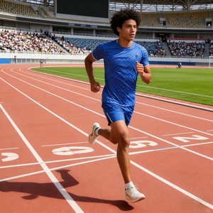 Camisetas Deportivas de Manga Corta al por Mayor, Personalizadas con Logotipo, de Secado Rápido, Ligeras, de Poliéster, para Fitness, Casual, Maratón, Gimnasio y Running - Product Image 6