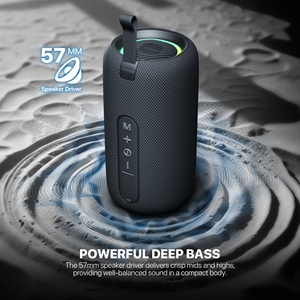 Enceinte sans fil FANTECH BS158 RMS, TWS, basses profondes, haut-parleur 57 mm, connectivité 3 voies, BT, carte TF, USB, lumière RVB, enceinte portable - Product Image 4
