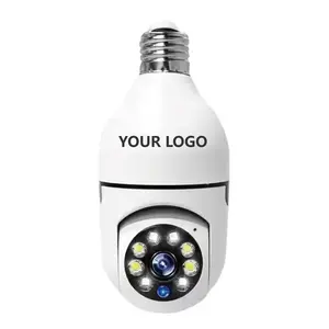 E27 Bulb Surveillance Camera 2MP Night Vision Full Color Automatic Human Tracking Zoom Indoor Security Monitor Wifi Camera