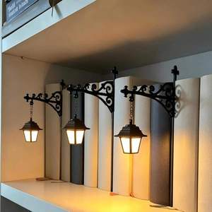 Mini Lámpara LED Vintage de Estilo Moderno con Pantalla de Hierro Rectangular para Estantería, Decoración del Hogar, Luz Nocturna para Libros - Product Image 1