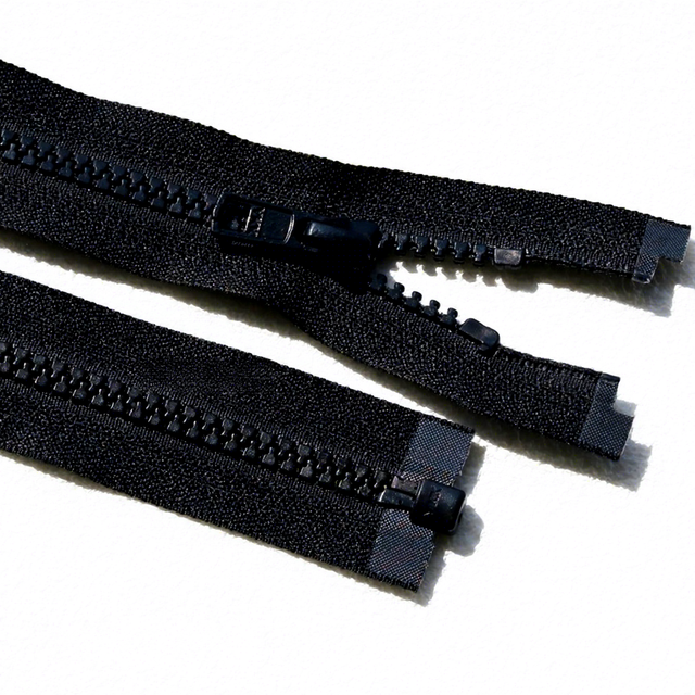 Wholesale Stock Plastic Resin Smooth Reliable Secure Eco-friendly Open-End Industrial Premium Zipper for Jacket