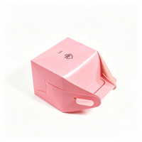 Boîte à gâteau en carton de qualité alimentaire, portable et réutilisable, pour bonbons, pâtisseries, cupcakes, emballage de boulangerie avec poignées