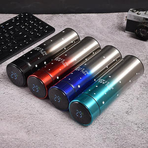 Paslanmaz çelik yalıtımlı termos akıllı su içme şişesi akıllı akıllı dijital Led sıcaklık göstergesi kapağı termos - Product Image 5