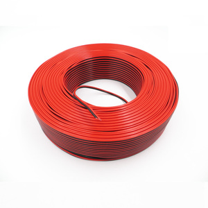 Cable de altavoz Fig 8 Cable de calibre 22 con <span class=keywords><strong>chaqueta</strong></span> de PVC Rojo Negro CCA 100M Car Audio Home Stereo PA System - Product Image 4