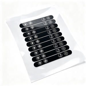 Factory Custom Slim Panel <b>Strip</b> Membrane Switch Sticker Light Fan Timer Pvc Pet Adhesive Printed Label - Product Image 3