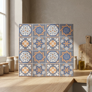 Azulejos de Cerámica con Patrón Marroquí Gris de 30x30cm, Aspecto de Mármol, Acabado Digital Glaseado, para Interiores de Dormitorios - Product Image 3
