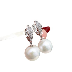 Aretes Blancos S925, Accesorios de Perlas DIY, Botón de Oreja con Perla Redonda de 9-15mm, Soporte para Uñas y Orejas, Modelo 21904 - Product Image 5