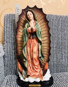 Figura Religiosa <span class=keywords><strong>Virgen</strong></span> <span class=keywords><strong>de</strong></span> <span class=keywords><strong>Guadalupe</strong></span>, Nuestra Señora <span class=keywords><strong>de</strong></span> México en Resina, Se Acepta Diseño OEM - Product Image 2