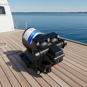 Bomba de Diafragma de 12V, 3 GPM, 55 PSI, Autocebante, para Agua Dulce, Barcos, Autocaravanas, Modelo D0100X3WFA6 - Product Image 2