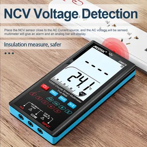 Multimeter Price Handheld 3.5 Inch Color Screen Touching Multimeter Voltage Frequency Capacitance Resistance Meter 9999 Count Pocket Multimeter