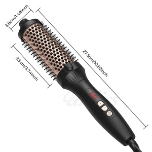New Trending Hair Curling Iron Straightener Brush for Home Salon Use Thermal <b>Heated</b> Hot Round Brush - Product Image 6
