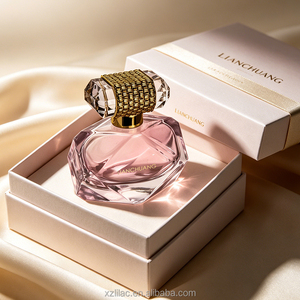 Botella de Perfume de Lujo con Logotipo Personalizado, Atomizador <span class=keywords><strong>en</strong></span> Spray, Envase Cosmético Vacío con Forro de Terciopelo Dorado Premium - Product Image 3