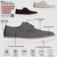 CEOX OEM Zapatos Ortopédicos Retro de Horma Ancha para Hombre, Antideslizantes, de Cuero Genuino y Malla, Zapatillas Ligeras para Correr con Plantilla de Cuero