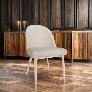 Bent Restaurant Furniture Designs Without Arm Rest Modern Simple Luxury Solid Wood And Fabric Wooden Chairs For Dining Room