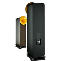 KYYSLB Enceinte Hi-Fi Audiophile de Sol 12 Pouces avec Amplificateur, Trois Voies, Double Basse, Haut de Gamme