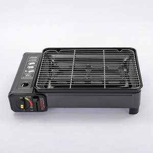 Tragbarer Outdoor-BBQ-Grill mit Propan-Butan-Gasbrenner, Grillrost, windgeschützt für <span class=keywords><strong>Camping</strong></span> und Picknick - Product Image 6