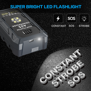 Máy khởi động bình ắc quy ô tô <span class=keywords><strong>12V</strong></span> 3000A tích hợp máy nén khí, pin <span class=keywords><strong>Lithium</strong></span>, kèm bơm lốp 150PSI - Product Image 5