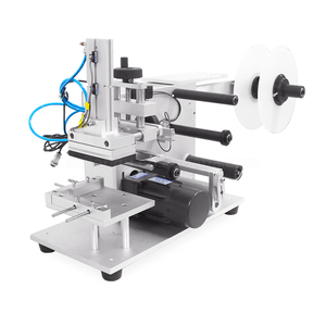 Flat Surface <b>Label</b> <b>Applicator</b> Desktop Square Flat Bottle Labeling Machines Semi Automatic PP Bag Sticker Electrically - Product Image 2