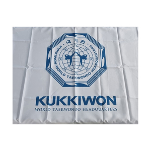 Personnalisé 3x5 Ft Itf Fédération MMA École D'arts Martiaux Gym Academy Kukkiwon Logo Monde Corée Taekwondo Drapeau WT - Product Image 1