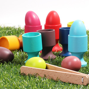 Premium Customizable Wooden Children's <b>Toy</b> Tray with Egg Cups Safe Playware OEM/ODM Eco-Friendly Educational Fun for Kids - Product Image 4