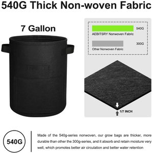 3 Túi 7 Gallon Khoai Tây Phát Triển Túi, Vải Không Dệt Thoáng Khí, Túi Trồng Rau Hoa Túi Đựng Thực Vật Vải Sục Khí - Product Image 6