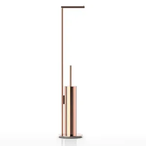 Porta scopino in oro rosa con porta carta da decoro Walther - Product Image 5