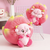 Creatief Drakenfruit Beest Pluche Speelgoed Kawaii Dier Gevuld Monster Kussen Groothandel Zachte Pluche Pop voor Kindercadeaus