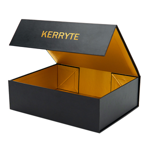 Tùy Chỉnh In Ấn Sang Trọng Cứng Nhắc Gấp Giấy Màu Đen Bao Bì Nam Châm Đóng Cửa Nắp Các Tông Có Thể Gập Lại Từ Hộp Quà Tặng Với Logo - Product Image 2