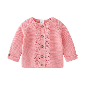 Peuter Meisjes Gebreide Vest Lange Mouwen Ronde Hals Trui Jas Kinderen Trui - Product Image 4