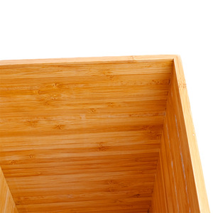 Cuvette de toilette carrée, sans couvercle, minimaliste, pour hôtel, avec logo, et bac de rangement de style japonais, en bambou. - Product Image 4