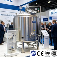Cuve de Fermentation Laitière Sanitaire en Acier Inoxydable 304, Fermenteur pour la Production de Yaourt avec Système CIP 200L-5000L