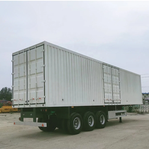 Factory Supply 40ft 53 ft Tri-axle Dry Van Box Cargo Truck Semi <b>Trailer</b> for Sale - Product Image 1