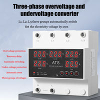 Commutateur de Transfert Automatique (ATS) Sélecteur de Phase Alimentation Sans Interruption Limiteur de Surintensité et Surtension à Trois Voies avec Affichage 5 Écrans