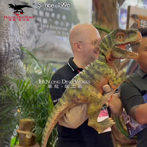 Hot Bán Khủng Long Bé Con Rối Cuộc Sống Kích Thước Animatronic Khủng Long Con Rối Tay Đồ Chơi Cho Bán - Product Image 6