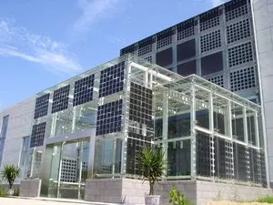 Solar Panel Double Glass Solar 555w 580W Semi Transparent Glass Solar Panel For BIPV Green House