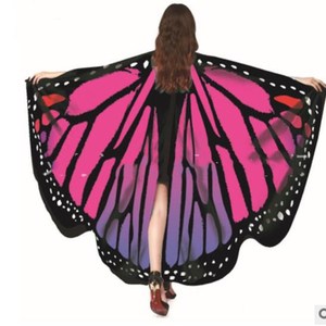 Rainbow Women Butterfly Wings Shawl Fairy <strong>Ladies</strong> Dance Costume Accessories Adult Christmas Halloween Cosplay Butterfly <strong>Cape</strong> - Product Image 5